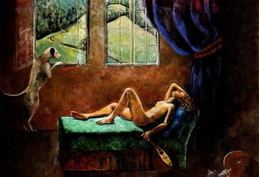 Painted Ero and Porn Art trio - Balthus