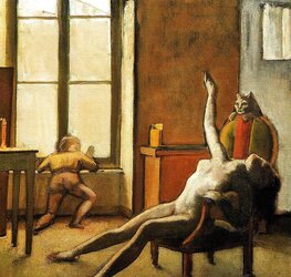 Painted Ero and Porn Art trio - Balthus