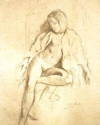 Painted Ero and Porn Art trio - Balthus