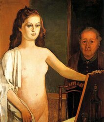 Painted Ero and Porn Art trio - Balthus
