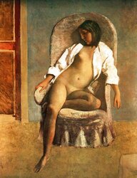 Painted Ero and Porn Art trio - Balthus