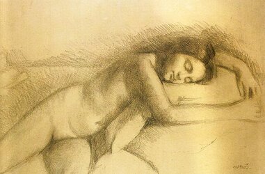 Painted Ero and Porn Art trio - Balthus