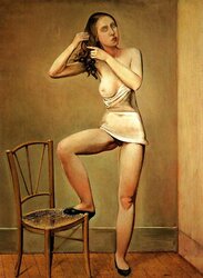 Painted Ero and Porn Art trio - Balthus