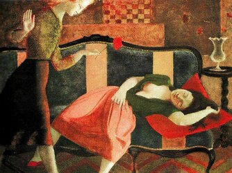 Painted Ero and Porn Art trio - Balthus