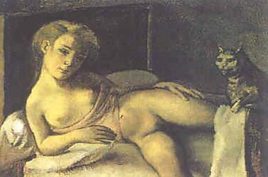 Painted Ero and Porn Art trio - Balthus