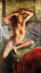 Painted Ero and Porn Art trio - Balthus