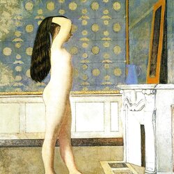 Painted Ero and Porn Art trio - Balthus