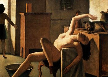 Painted Ero and Porn Art trio - Balthus