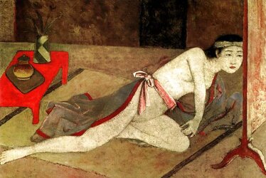 Painted Ero and Porn Art trio - Balthus