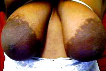 Fat dark-hued areolas meaty bevy part