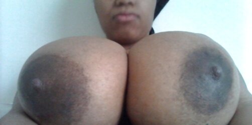 Fat dark-hued areolas meaty bevy part