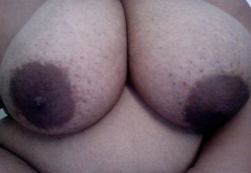Fat dark-hued areolas meaty bevy part