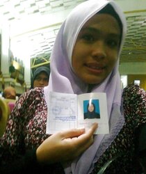 Awek tudung bogel