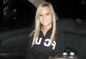 Smiling Blond Displays