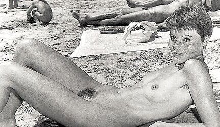 Nudists Naturists Public Outdoor Display - Ebony And White