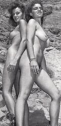 Nudists Naturists Public Outdoor Display - Ebony And White