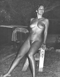 Nudists Naturists Public Outdoor Display - Ebony And White