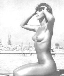Nudists Naturists Public Outdoor Display - Ebony And White