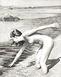 Nudists Naturists Public Outdoor Display - Ebony And White