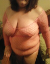 My pinkish mesh nighty