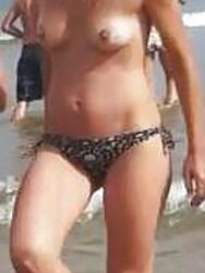 Tetas de todo tipo en la playa