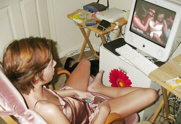 White Gals observing Bi-Racial Porn