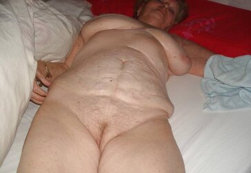Granny inexperienced at home