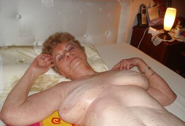 Granny inexperienced at home