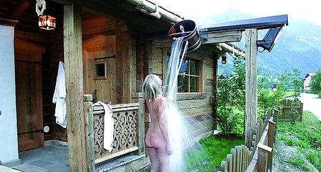 Shower chicks. Not voyeur.