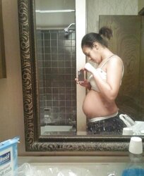 Fledgling PREGNANT teenager selfschor part