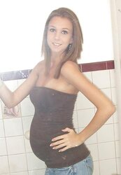 Fledgling PREGNANT teenager selfschor part