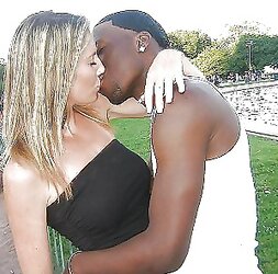 Bi-Racial smooching