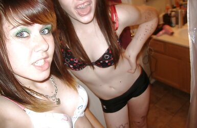 Uber-Sexy teenagers playing in undies