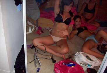 Uber-Sexy teenagers playing in undies