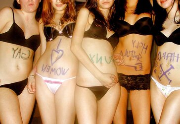 Uber-Sexy teenagers playing in undies