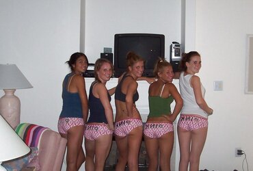 Uber-Sexy teenagers playing in undies