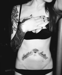 Remarkable chicks with Tats