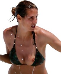 Heidi Klum Swimsuit Nipple Glide