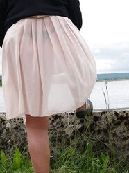 Stunning bum outdoors