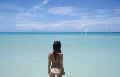 Asian sweetie on holiday