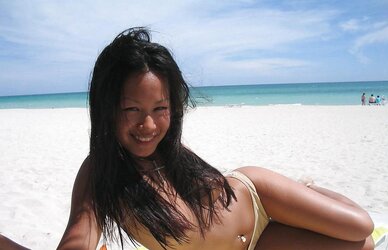 Asian sweetie on holiday