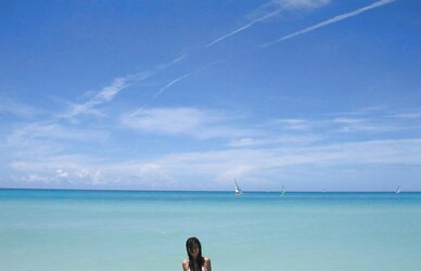 Asian sweetie on holiday