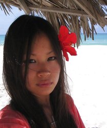 Asian sweetie on holiday