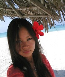 Asian sweetie on holiday