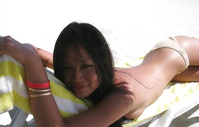 Asian sweetie on holiday