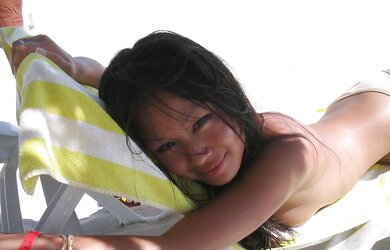 Asian sweetie on holiday