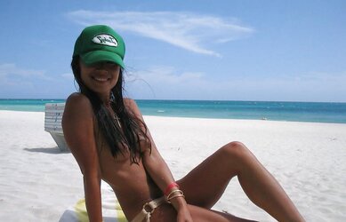 Asian sweetie on holiday