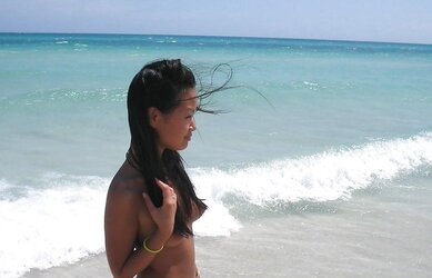 Asian sweetie on holiday