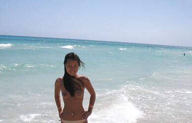 Asian sweetie on holiday