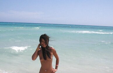 Asian sweetie on holiday
